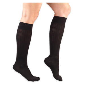Truform Medical Compression Socks, 20-30 mmHg, Women's Dress Socks, Knee High Over Calf Length