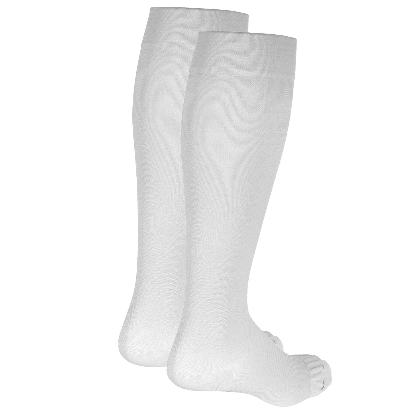 Truform 30-40 mmHg Compression Stockings for Men and Women, Knee High Length, Closed Toe