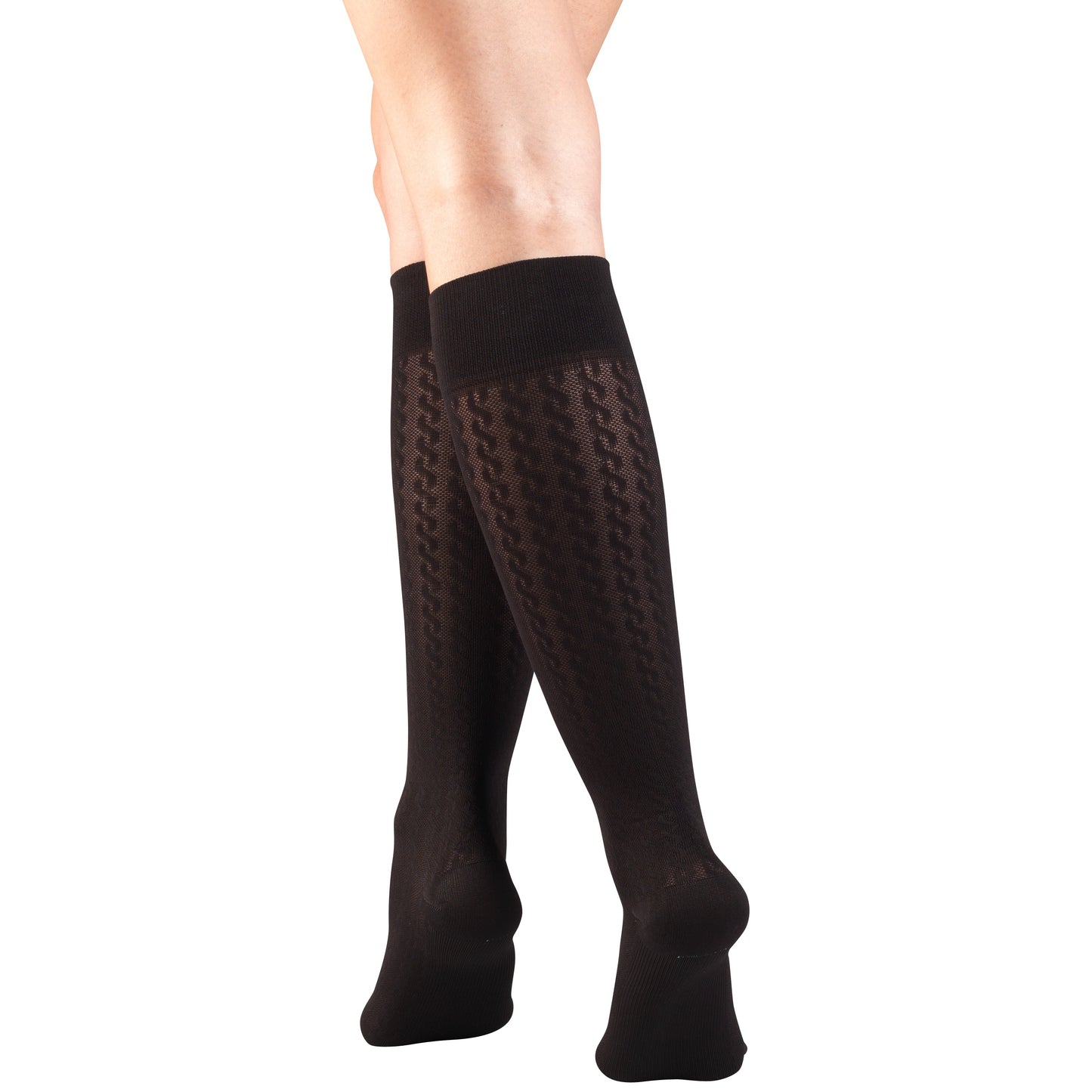 Truform Compression Socks, 15-20 mmHg, Women's Dress Socks, Knee High Over Calf Length
