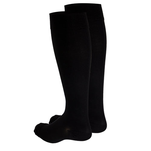 Truform 20-30 mmHg Compression Stockings for Men and Women, Knee High Length, Open Toe