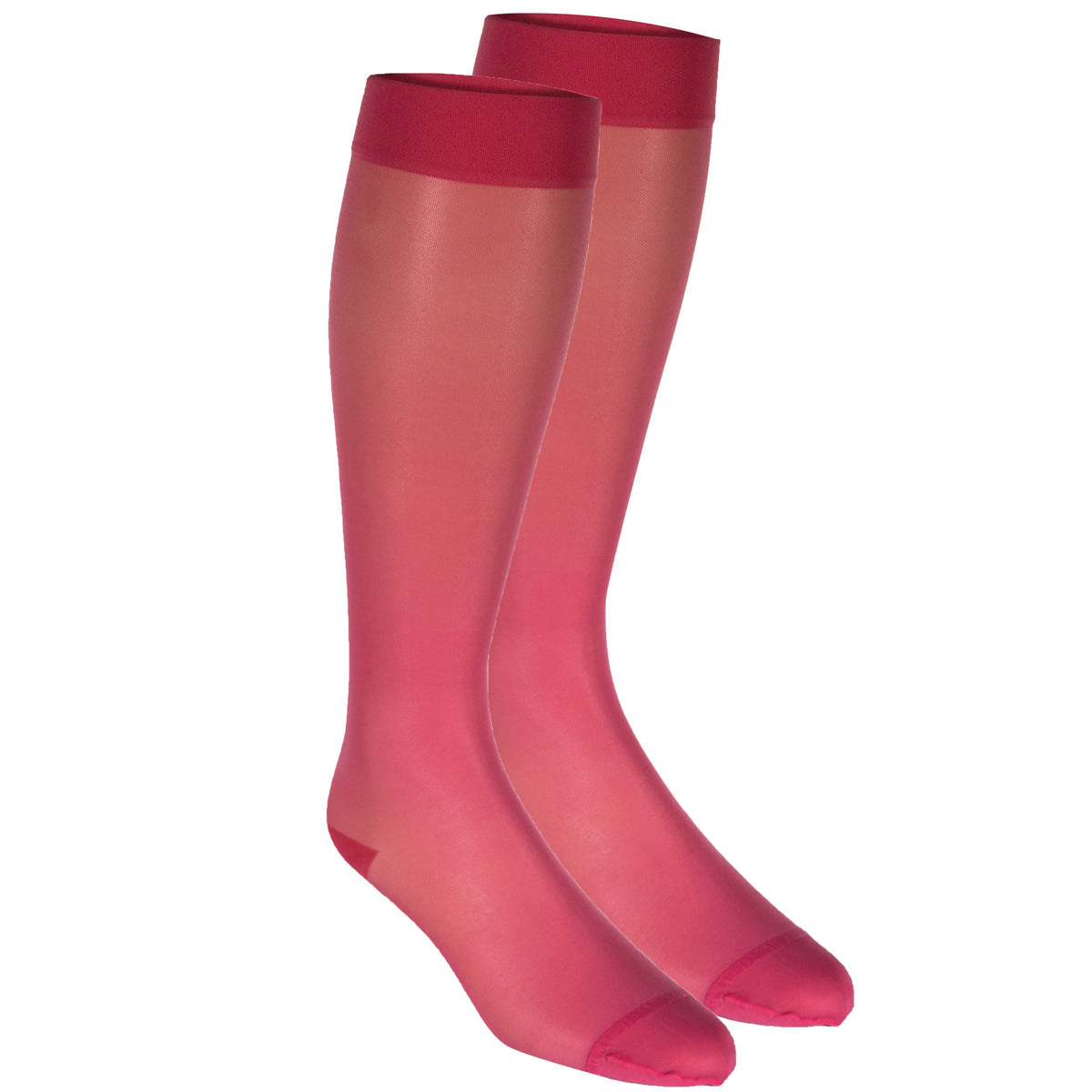 Truform Sheer Compression Stockings, 15-20 mmHg, Women's Knee High Length, 20 Denier