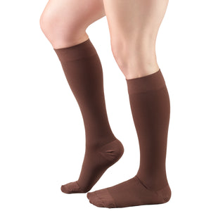Truform 20-30 mmHg Compression Stockings for Men and Women, Knee High Length, Closed Toe