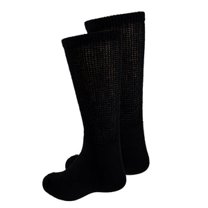 Truform Premiere Diabetic Socks for Men and Women, Medical Style Crew Length, Mid Calf Height