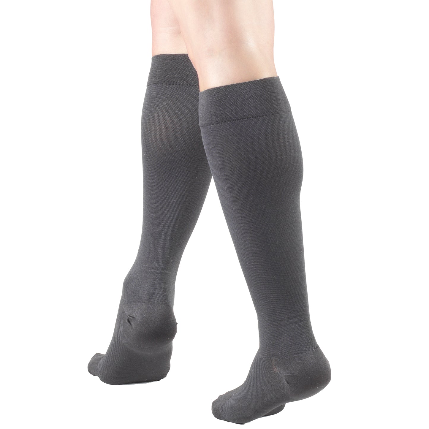 Truform 20-30 mmHg Compression Stockings for Men and Women, Knee High Length, Closed Toe