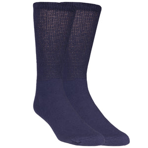 Truform Diabetic Socks for Men and Women, Medical Style Crew Length, Mid Calf Height, 3 pairs