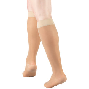 Truform Sheer Compression Stockings, 15-20 mmHg, Women's Knee High Length, 20 Denier