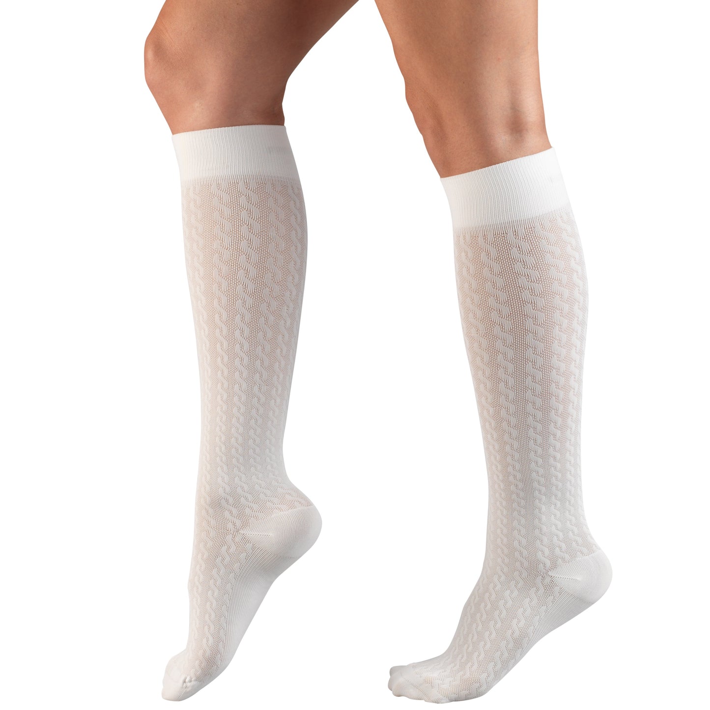 Truform Compression Socks, 15-20 mmHg, Women's Dress Socks, Knee High Over Calf Length