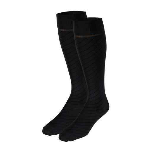 Truform Travel Compression Socks for Men and Women, 15-20 Knee High Over Calf Length