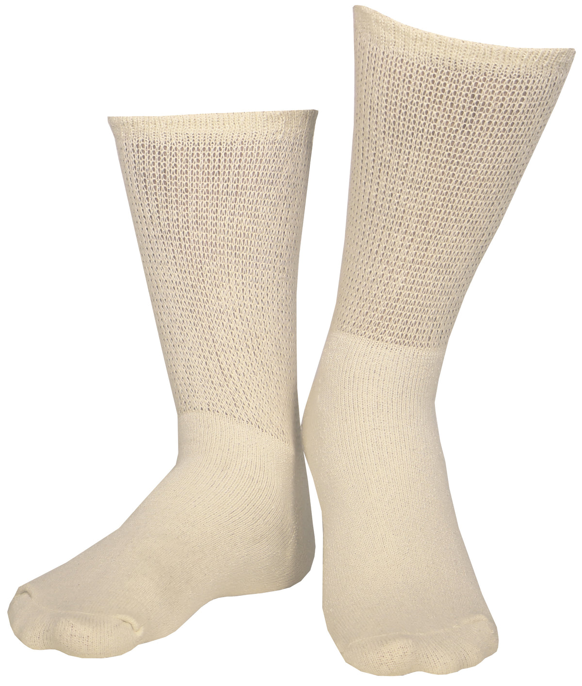 Truform Diabetic Socks for Men and Women, Medical Style Crew Length, Mid Calf Height, 3 pairs