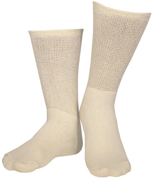 Truform Diabetic Socks for Men and Women, Medical Style Crew Length, Mid Calf Height, 3 pairs