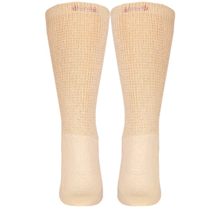 Truform Diabetic Socks for Men and Women, Medical Style Crew Length, Mid Calf Height, 3 pairs