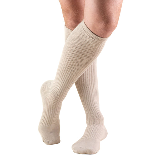 Truform Compression Socks, 15-20 mmHg, Men's Gym Socks, Knee High Over Calf Length