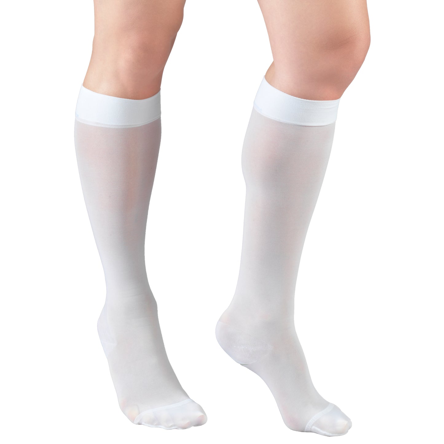 Truform Sheer Compression Stockings, 15-20 mmHg, Women's Knee High Length, 20 Denier