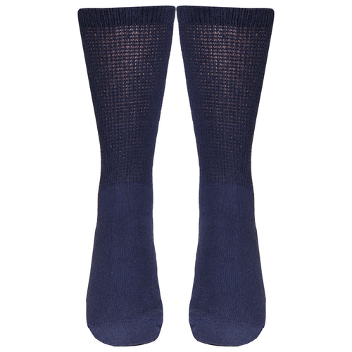 Truform Diabetic Socks for Men and Women, Medical Style Crew Length, Mid Calf Height, 3 pairs