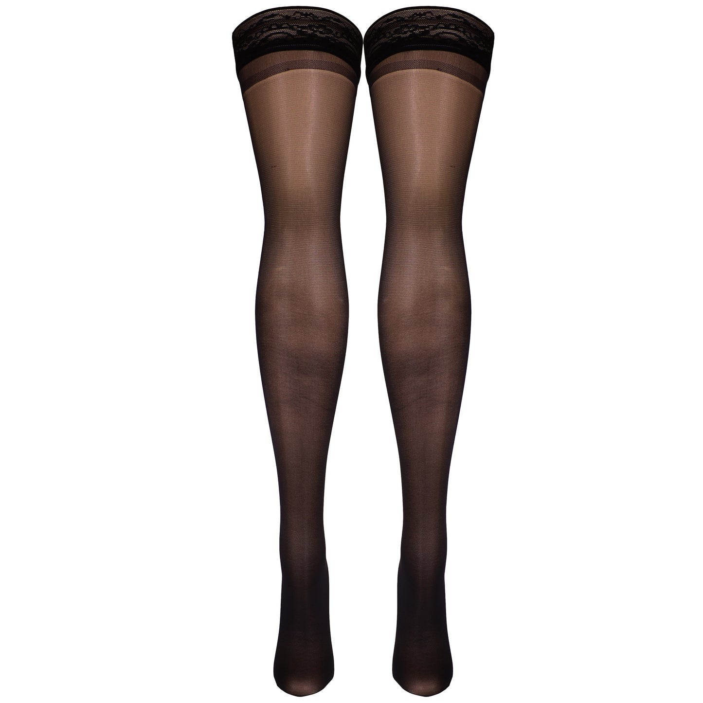 Truform Sheer Compression Stockings, 8-15 mmHg, Women's Thigh High Length, 20 Denier