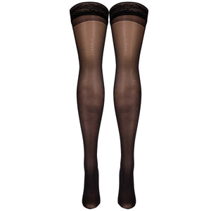 Truform Sheer Compression Stockings, 8-15 mmHg, Women's Thigh High Length, 20 Denier
