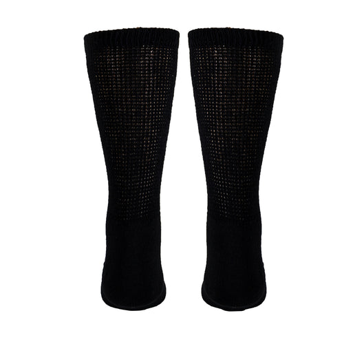 Truform Premiere Diabetic Socks for Men and Women, Medical Style Crew Length, Mid Calf Height