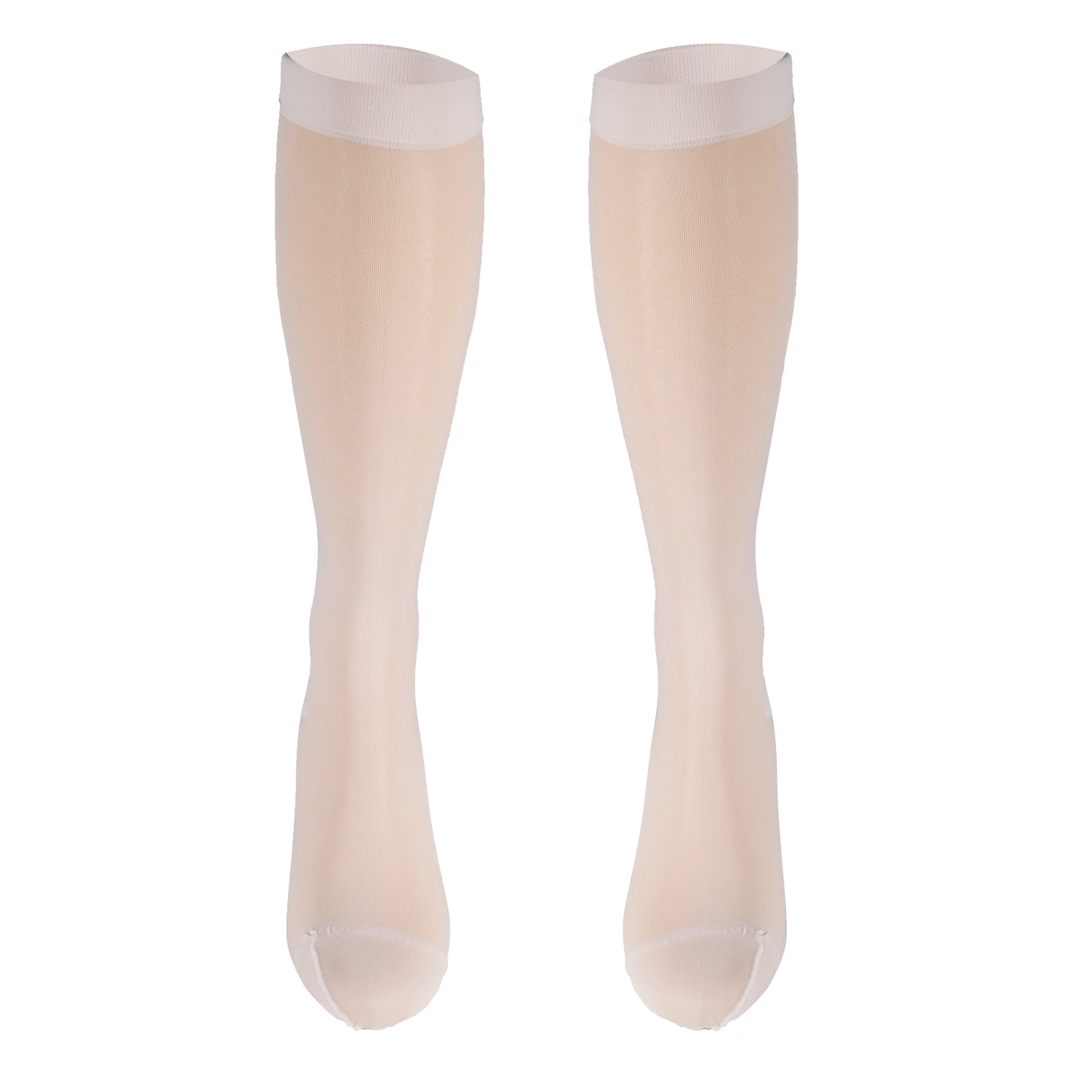 Truform Sheer Compression Stockings, 15-20 mmHg, Women's Knee High Length, 20 Denier