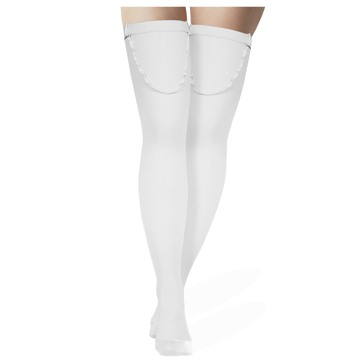 Truform Surgical Stockings, 18 mmHg Compression for Men and Women, Thigh High Length, Closed Toe
