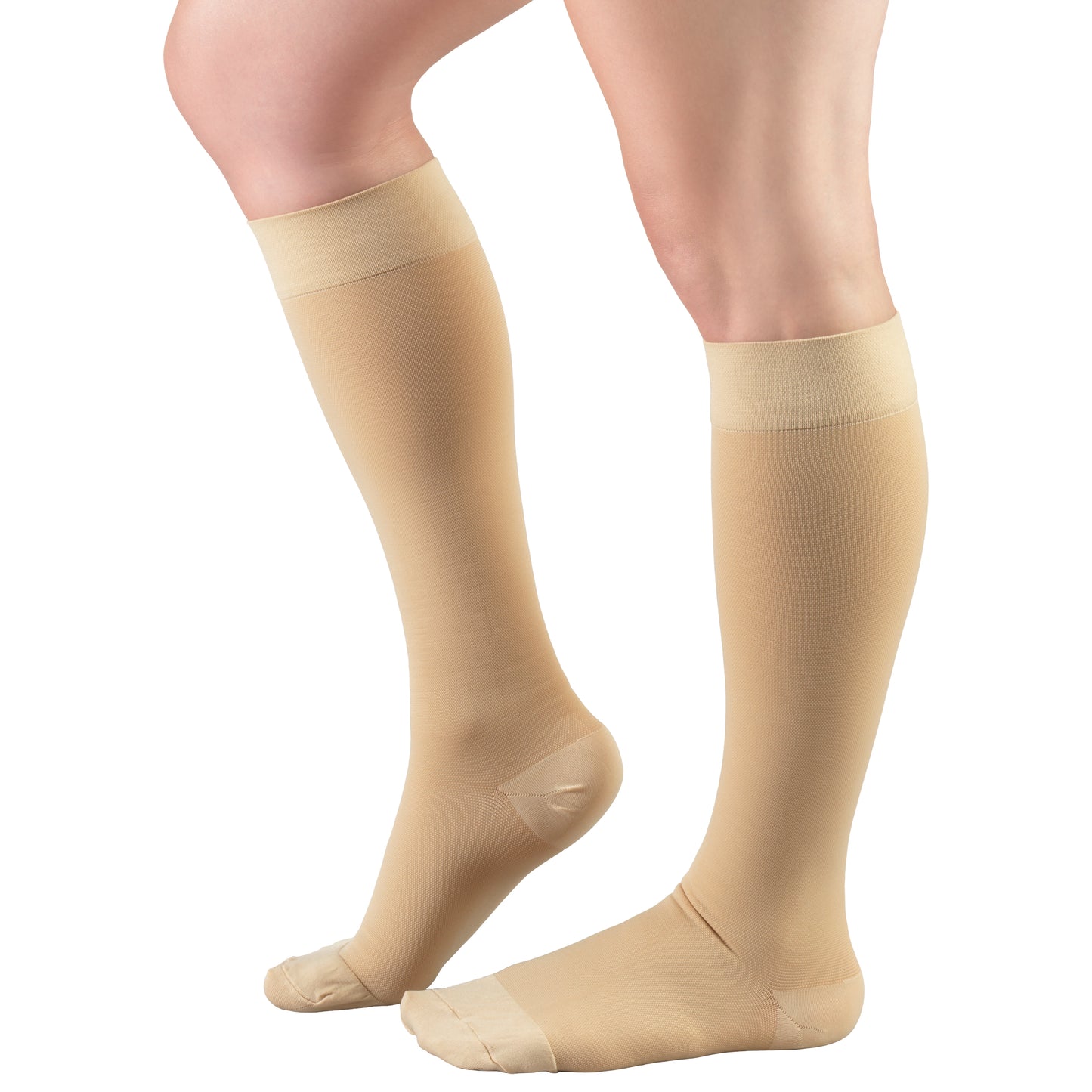 Truform 20-30 mmHg Compression Stockings for Men and Women, Knee High Length, Closed Toe