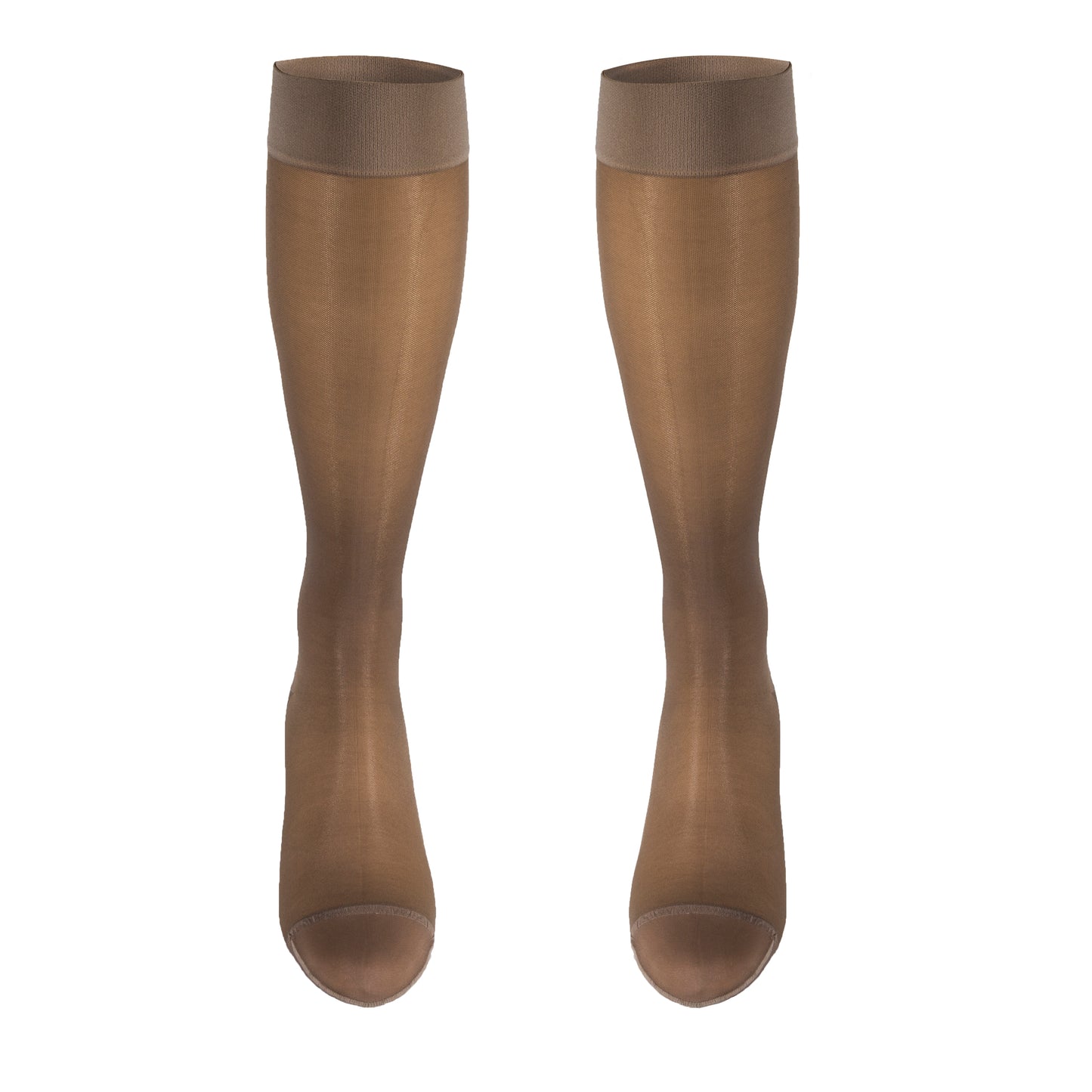 Truform Sheer Compression Stockings, 15-20 mmHg, Women's Knee High Length, 20 Denier