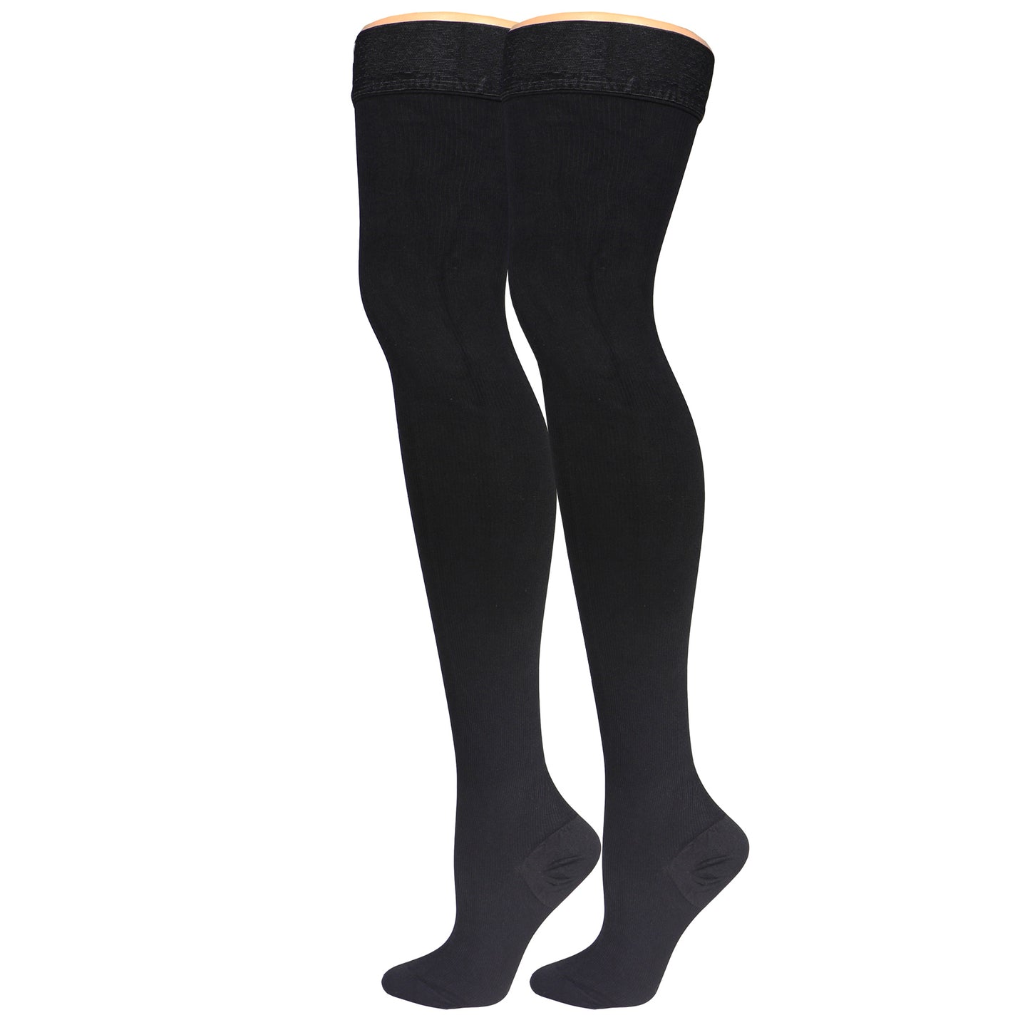 Truform Compression Socks, 20-30 mmHg, Men's Dress Socks, Thigh High Over Knee Length