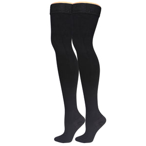 Truform Compression Socks, 20-30 mmHg, Men's Dress Socks, Thigh High Over Knee Length