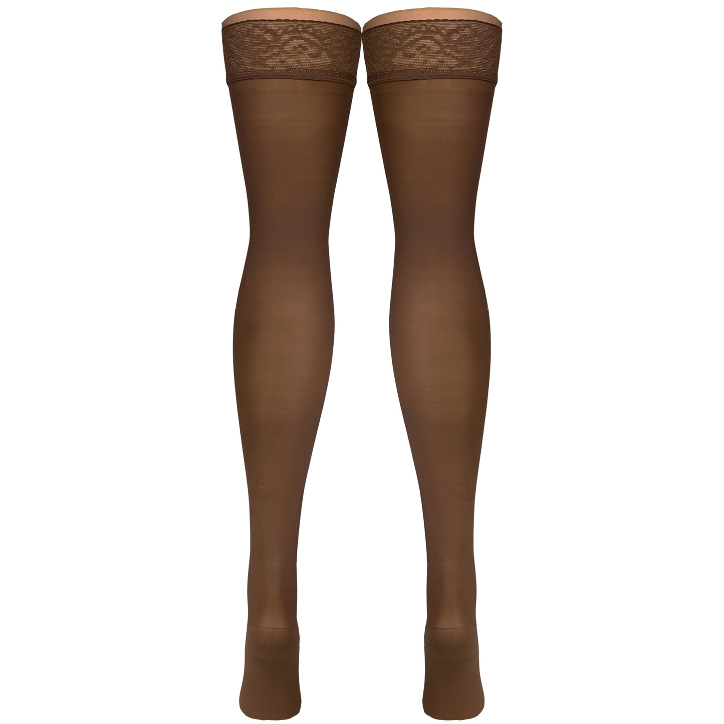 Truform Sheer Compression Stockings, 20-30 mmHg, Women's Thigh High Length, 30 Denier