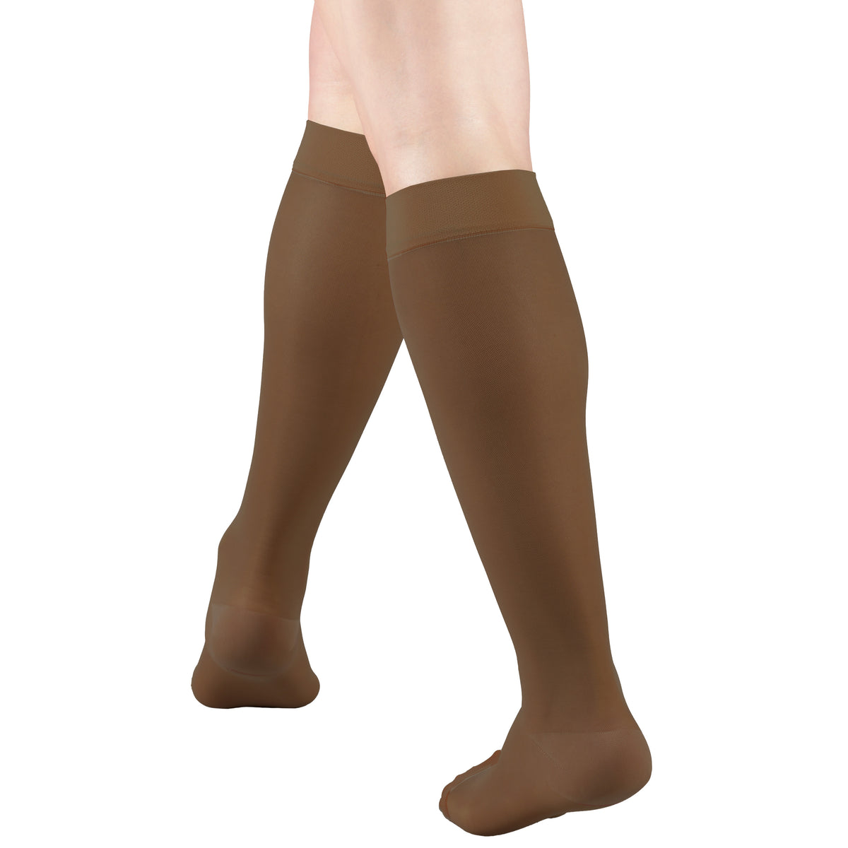 Truform Sheer Compression Stockings, 15-20 mmHg, Women's Knee High Length, 20 Denier