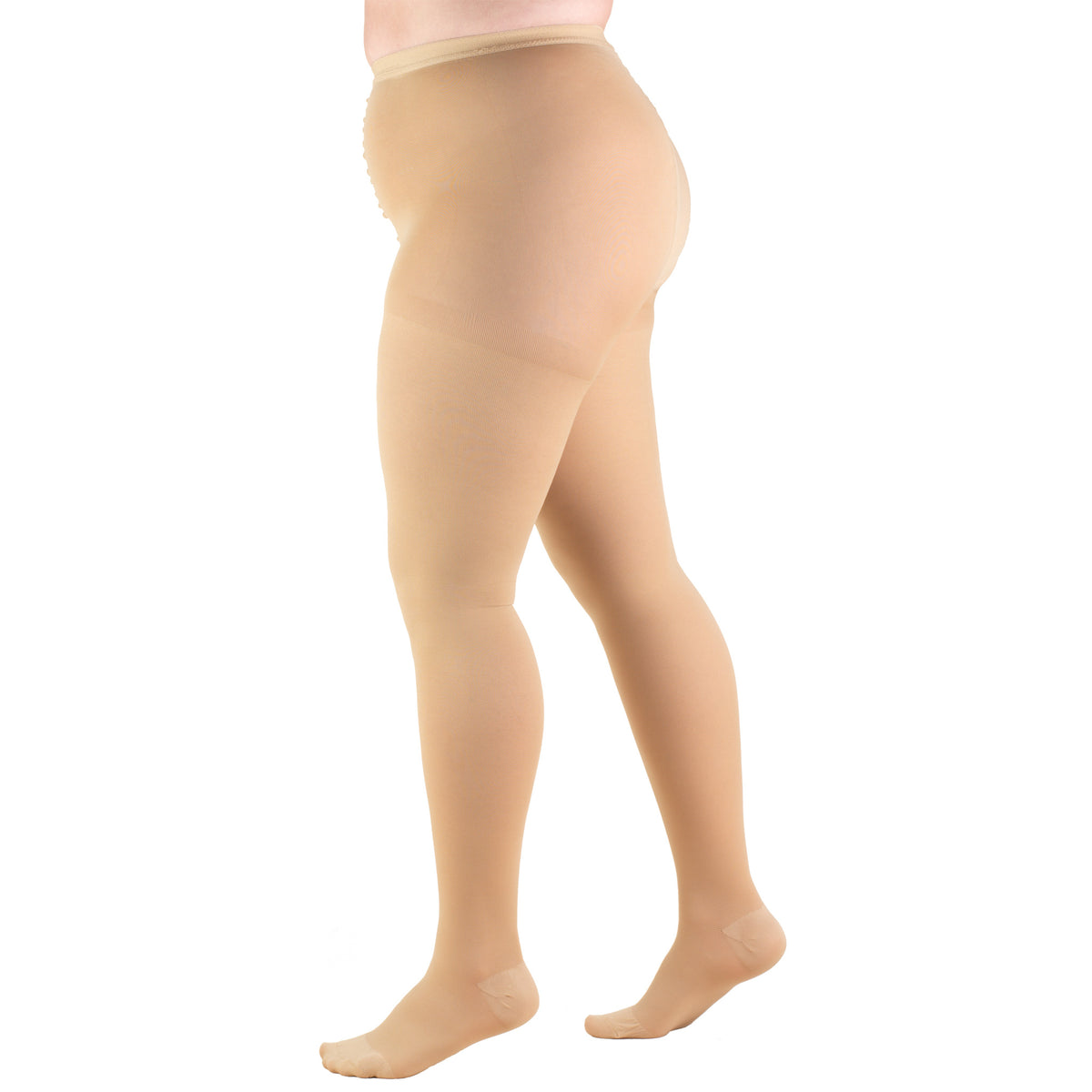 Truform 20-30 mmHg Compression Pantyhose, Plus Size Women's Support Tights Hosiery