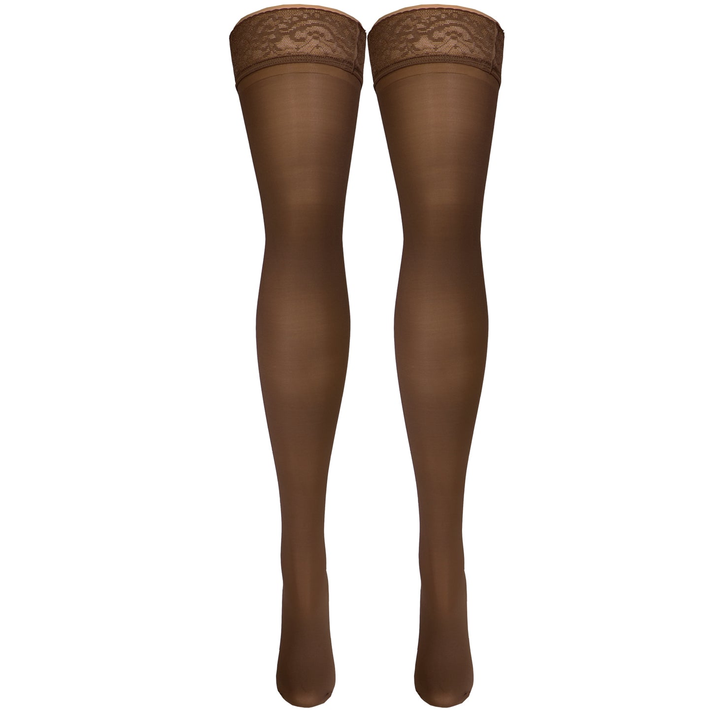 Truform Sheer Compression Stockings, 20-30 mmHg, Women's Thigh High Length, 30 Denier