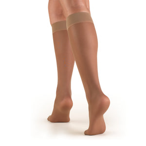 Truform Sheer Compression Stockings, 8-15 mmHg, Women's Knee High Length, 20 Denier