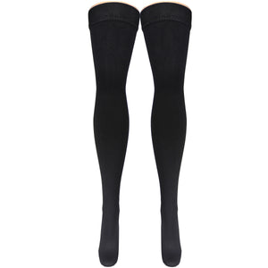 Truform Compression Socks, 20-30 mmHg, Men's Dress Socks, Thigh High Over Knee Length