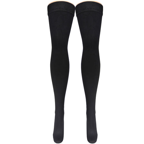 Truform Compression Socks, 20-30 mmHg, Men's Dress Socks, Thigh High Over Knee Length