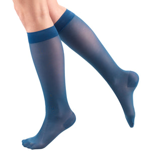 Truform Sheer Compression Stockings, 15-20 mmHg, Women's Knee High Length, 20 Denier
