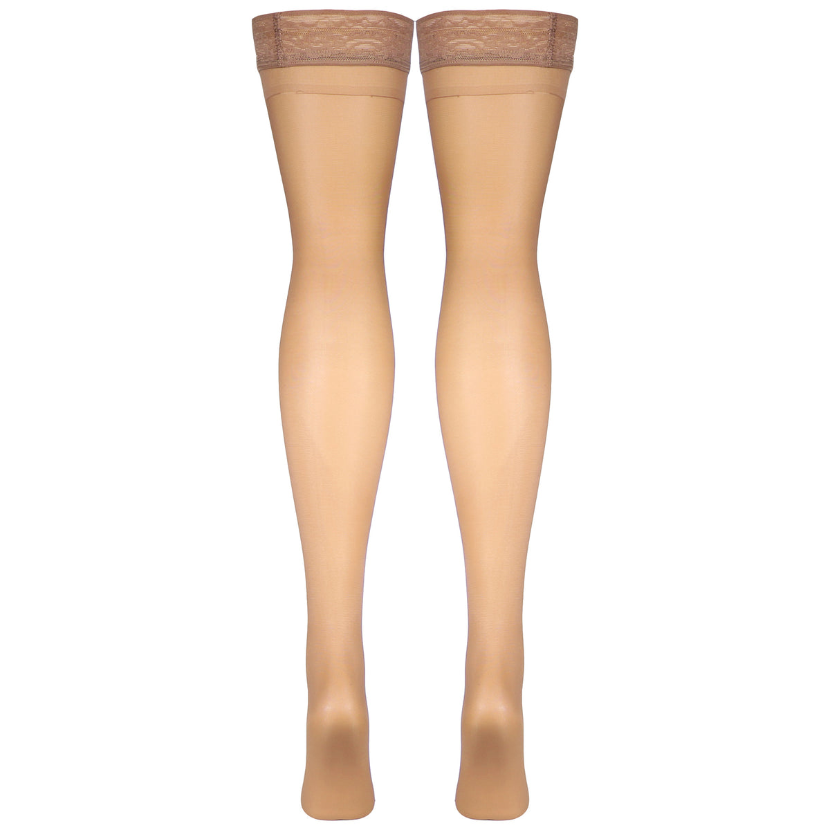 Truform Sheer Compression Stockings, 8-15 mmHg, Women's Thigh High Length, 20 Denier
