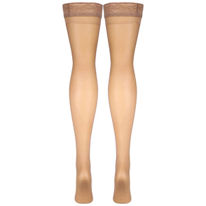 Truform Sheer Compression Stockings, 8-15 mmHg, Women's Thigh High Length, 20 Denier