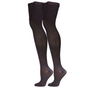 Truform Surgical Stockings, 18 mmHg Compression for Men and Women, Thigh High Length, Closed Toe