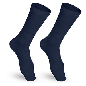 Truform Mid Calf Compression Socks for Men, 15-20 mmHg Medical Support, Crew Length