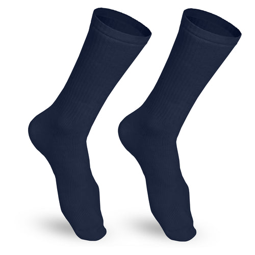 Truform Mid Calf Compression Socks for Men, 15-20 mmHg Medical Support, Crew Length