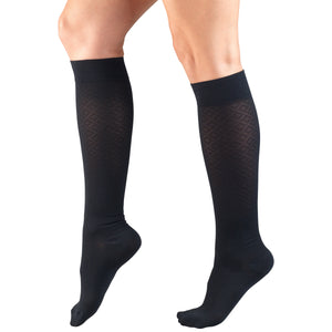 Truform Compression Socks, 15-20 mmHg, Women's Dress Socks, Knee High Over Calf Length