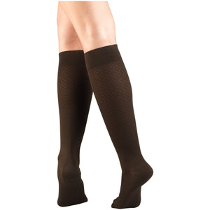 Truform Compression Socks, 15-20 mmHg, Women's Dress Socks, Knee High Over Calf Length