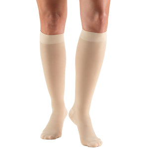 Truform Sheer Compression Stockings, 20-30 mmHg, Women's Knee High Length, 30 Denier
