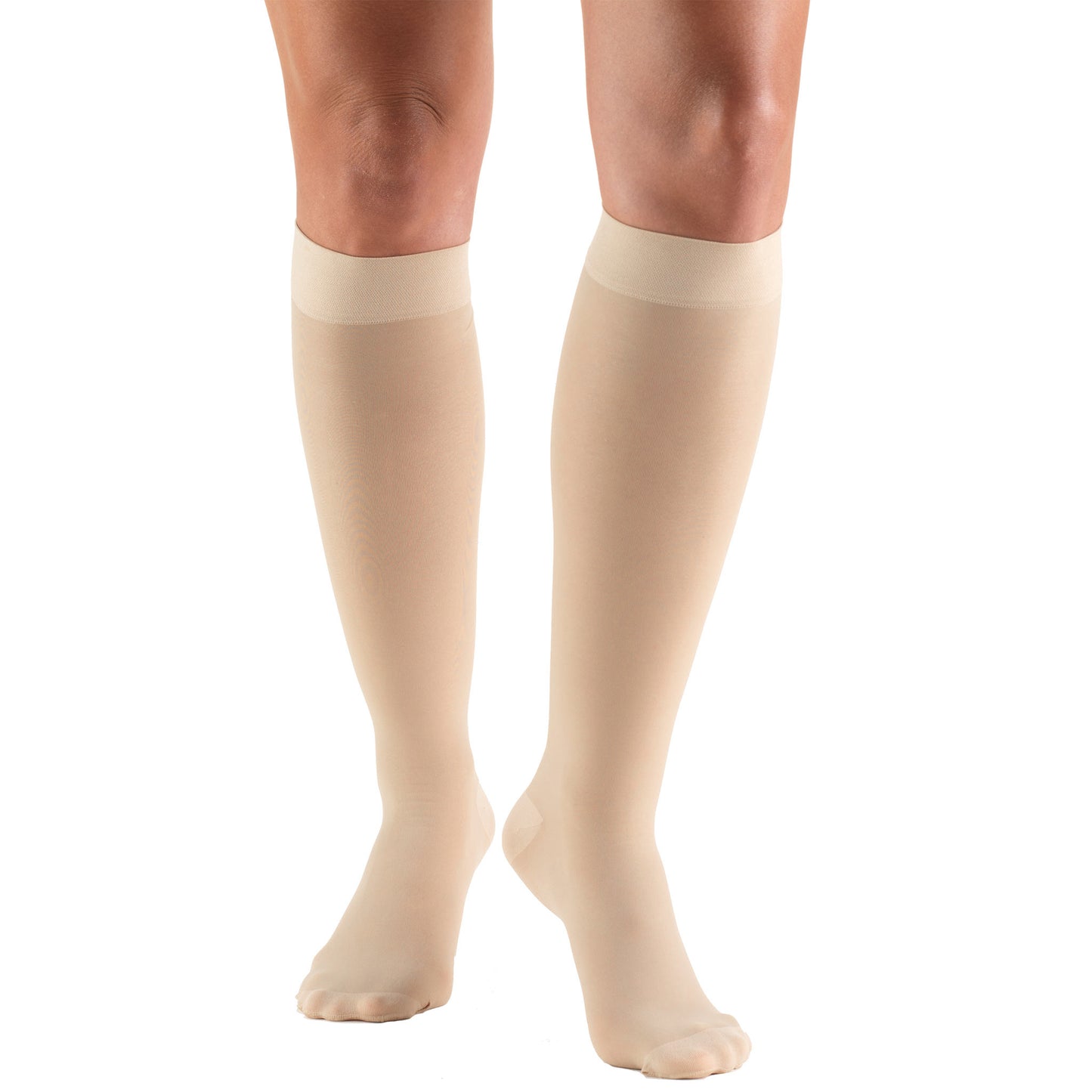 Truform Sheer Compression Stockings, 30-40 mmHg, Women's Knee High Length, 30 Denier