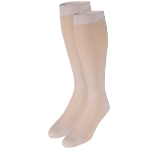 Truform Sheer Compression Stockings, 15-20 mmHg, Women's Knee High Length, 20 Denier