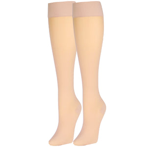 Truform Sheer Compression Stockings, 20-30 mmHg, Women's Knee High Length, 30 Denier
