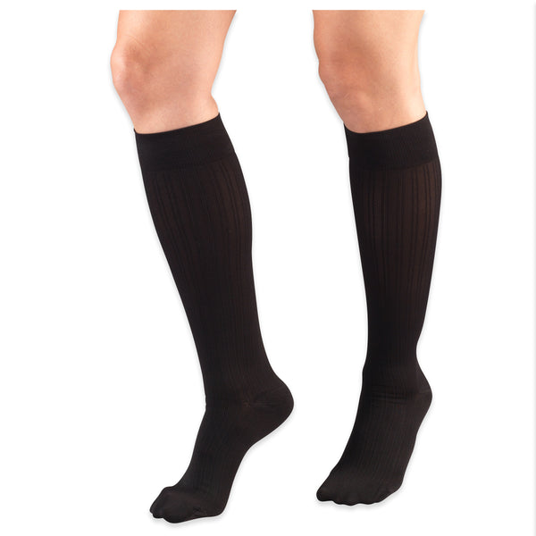 Truform Medical Compression Socks, 20-30 mmHg, Women's Dress Socks, Knee High Over Calf Length