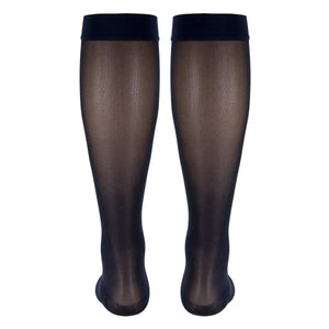 Truform Sheer Compression Stockings, 15-20 mmHg, Women's Knee High Length, Open Toe, 20 Denier