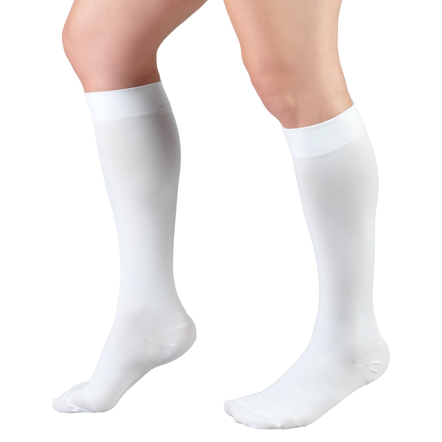 Truform 20-30 mmHg Compression Stockings for Men and Women, Knee High Length, Closed Toe