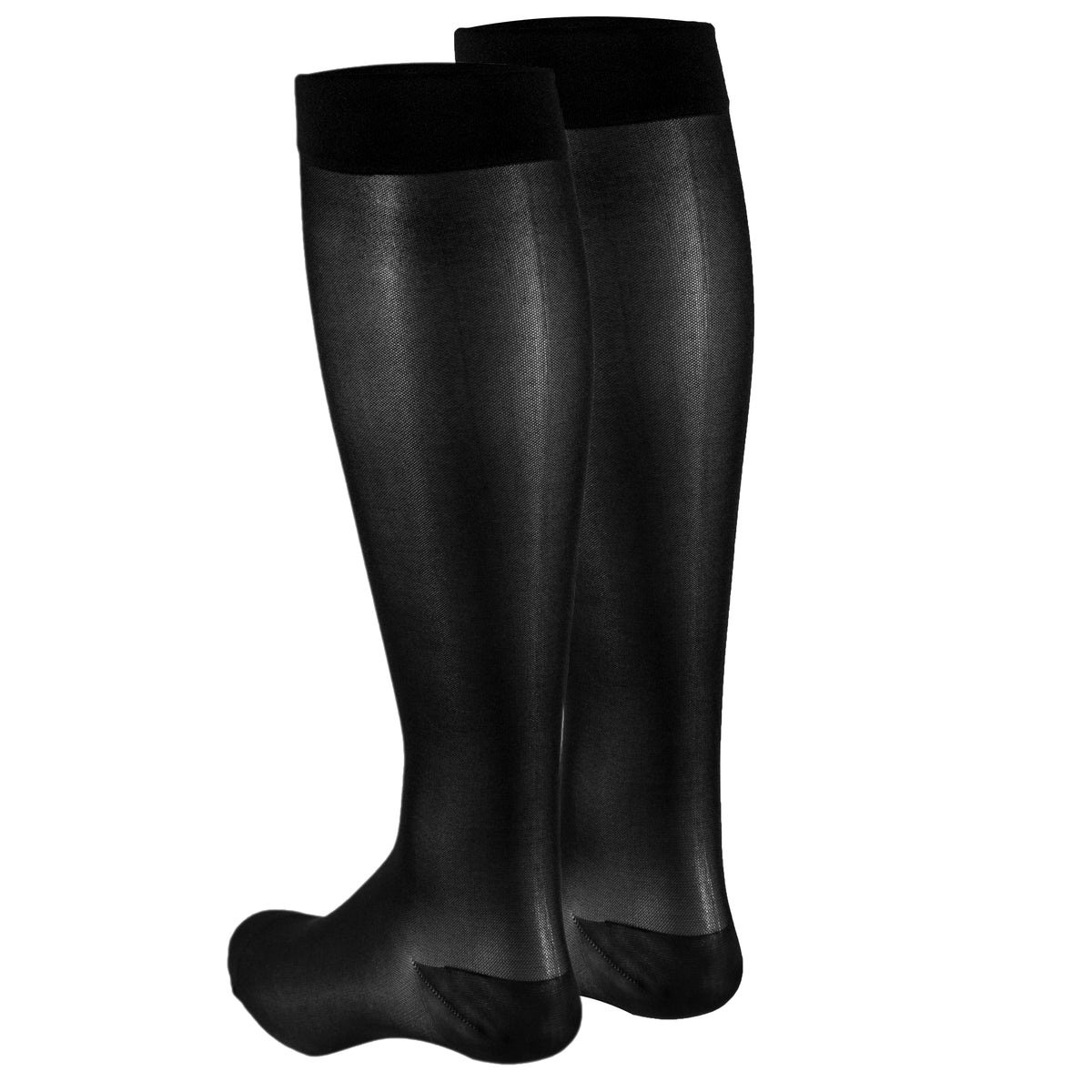 Truform Sheer Compression Stockings, 15-20 mmHg, Women's Knee High Length, 20 Denier